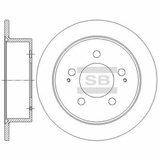 SD5201 Hi-Q (SANGSIN) тормозной диск