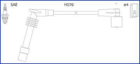 134251 HITACHI Комплект проводов зажигания