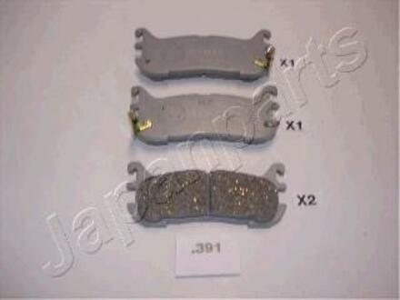 PP-391AF JAPANPARTS Комплект тормозных колодок, дисковый тормоз
