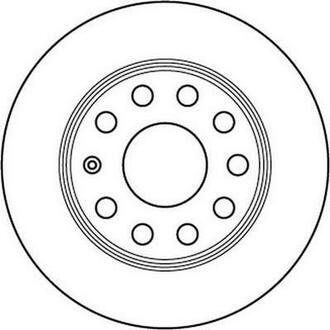 562236JC Jurid Гальмівний диск задній Audi A3 Seat Leon Skoda Octavia VW Jetta Caddy