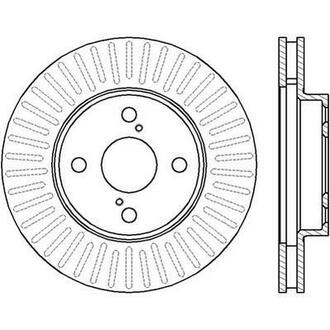 562414JC Jurid Гальмівний диск Toyota Corolla (E12)