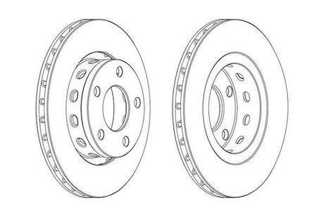 562515JC Jurid Диск гальмівний AUDI,VOLKSWAGEN