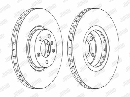 562520JC-1 Jurid Гальмівний диск передній BMW X5, X6