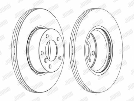 562618JC1 Jurid Гальмівний диск передній BMW 1/2/3/4/X1