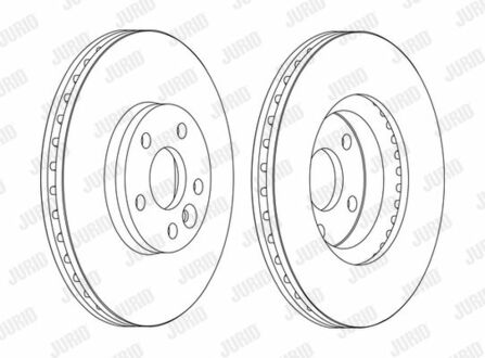 562628JC-1 Jurid TARCZA HAM./PRZ/ FORD GALAXY 06- @300X28