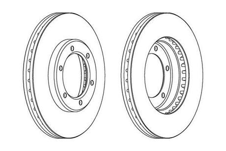 562838JC Jurid TOYOTA Диск тормозной задн. (285mm) Hiace 89-