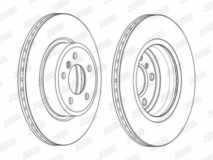 562889JC Jurid Гальмівний диск передній BMW 5