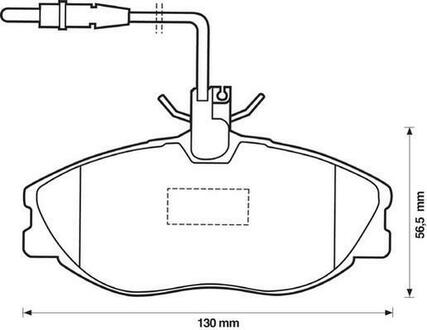 571898J Jurid Гальмівні колодки передні Citroen ZX, Xsara / Peugeot 306, 406, 607