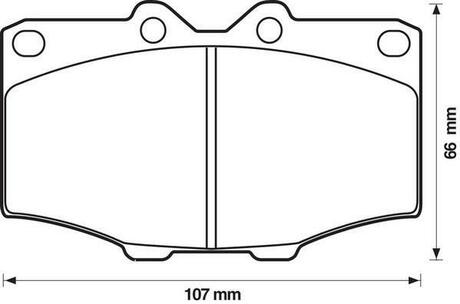 572178J Jurid Колодки гальмівні TOYOTA 4Runner, Hi-Lux, Land Cruiser