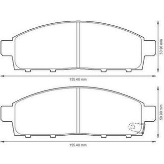 572574J Jurid Колодки гальмівні Mitsubishi L200 2.5 DI-D 05/06->