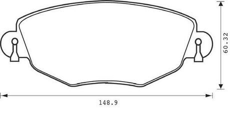 573013J Jurid Гальмівні колодки передні FORD MONDEO JAGUAR X-TYPE