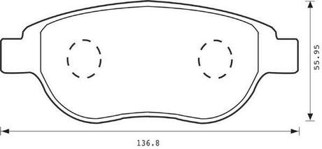 573031J Jurid Комплект тормозных колодок, дисковый тормоз