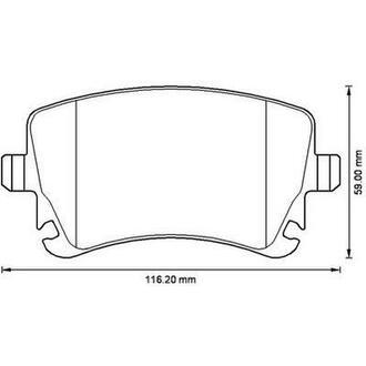 573220J Jurid Гальмівні колодки VW T5 / T6