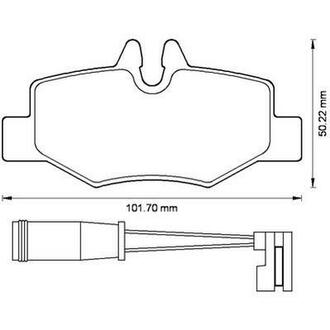 573222J Jurid Гальмівні колодки задні Mercedes Vito W639