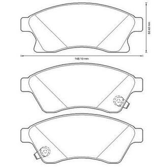 573332J Jurid Гальмівні колодки передні Opel Astra  / CHEVROLET CRUZE / Aveo