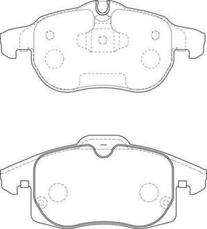 573723J Jurid Гальмівні колодки передні Opel Asrta H, Vectra C, Zafira / Chevrolet / Saab 9-3