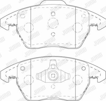 573852J Jurid Гальмівні колодки передні Audi A1 / VW Beetle, Jetta IV, Polo V / Seat Ibiza IV