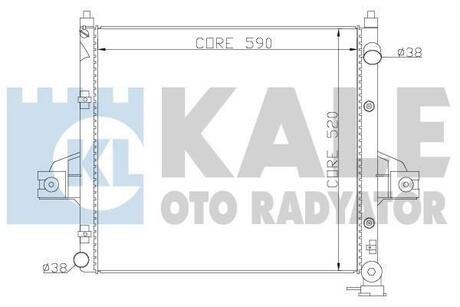 342090 KALE OTO RADYATOR Радиатор, охлаждение двигателя