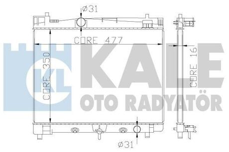 342210 KALE OTO RADYATOR Радиатор, охлаждение двигателя