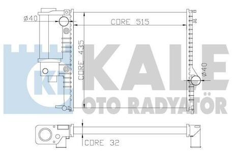 348900 KALE OTO RADYATOR Радиатор, охлаждение двигателя