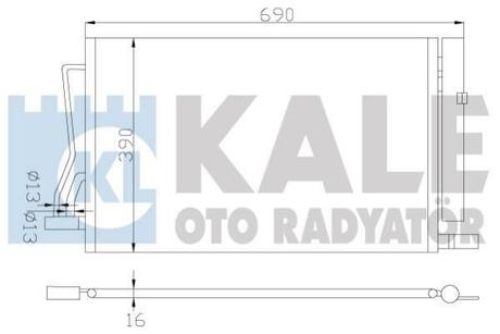 349600 KALE OTO RADYATOR KALE FORD Радиатор охлаждения Fiesta V,Fusion,Mazda 2 1.25/1.6 01-