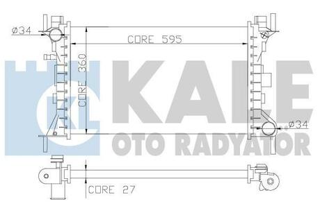 349700 KALE OTO RADYATOR KALE FORD Радиатор охлаждения Focus 1.8DI/TDCi 99-