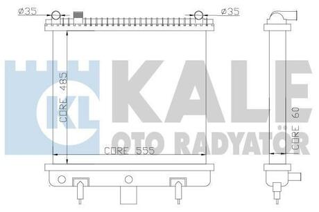 350500 KALE OTO RADYATOR Радиатор, охлаждение двигателя