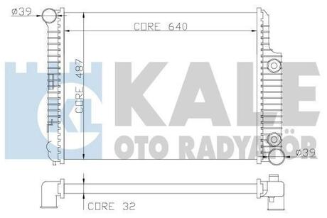 352000 KALE OTO RADYATOR Радиатор, охлаждение двигателя