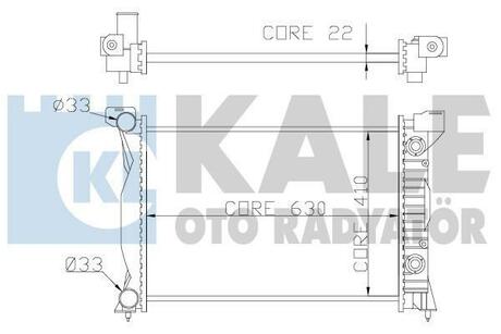 352900 KALE OTO RADYATOR Радиатор охлаждения Audi A4 (01-08)/Seat Exeo (08-) ()