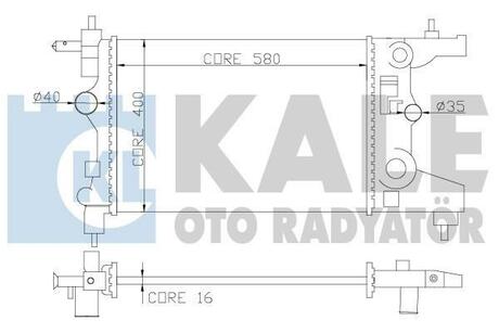 355200 KALE OTO RADYATOR Радиатор, охлаждение двигателя