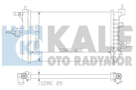 357800 KALE OTO RADYATOR Радиатор, охлаждение двигателя
