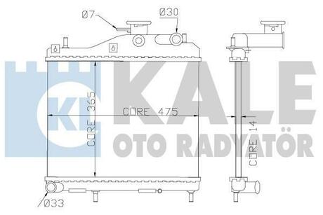 358200 KALE OTO RADYATOR Радиатор, охлаждение двигателя