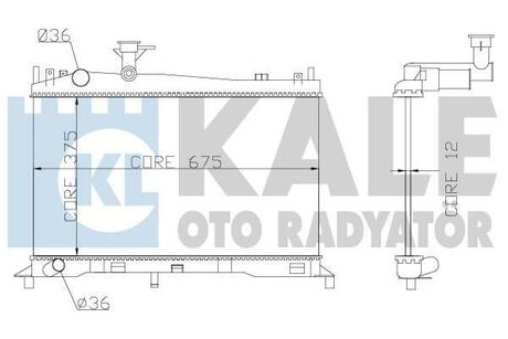 360100 KALE OTO RADYATOR Радиатор охлаждения Mazda 6 ()
