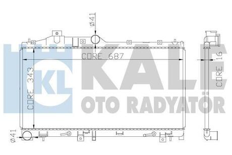 365000 KALE OTO RADYATOR KALE SUBARU Радиатор охлаждения Forester,Impreza,Legacy IV,Outback,XV 1.6/2.5 03-