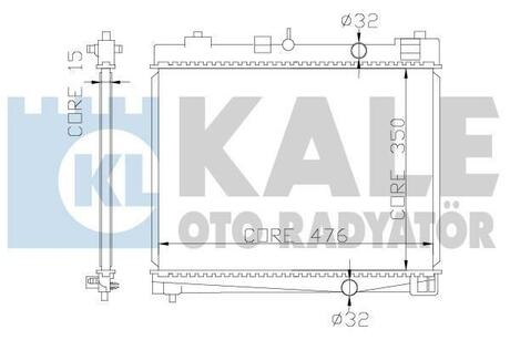 367000 KALE OTO RADYATOR KALE TOYOTA Радиатор охлаждения Yaris 1.0/1.3 05-