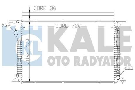 367700 KALE OTO RADYATOR Радиатор, охлаждение двигателя
