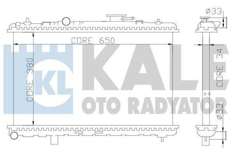 369200 KALE OTO RADYATOR KALE HYUNDAI Радиатор охлаждения Coupe 2.0/2.7 01-