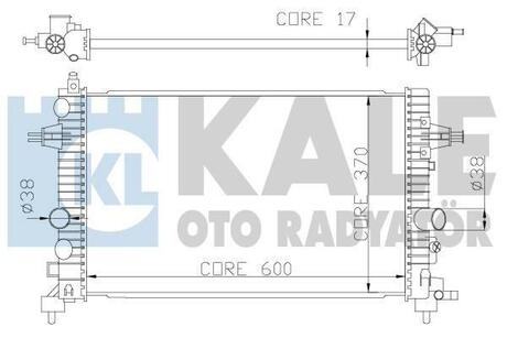 371200 KALE OTO RADYATOR KALE OPEL Радиатор охлаждения Astra H,Zafira B 1.6/1.8