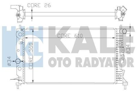 374100 KALE OTO RADYATOR Радиатор, охлаждение двигателя