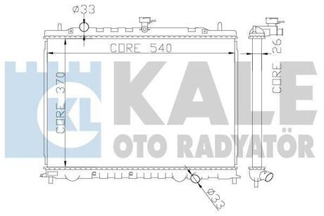 374300 KALE OTO RADYATOR Радиатор, охлаждение двигателя