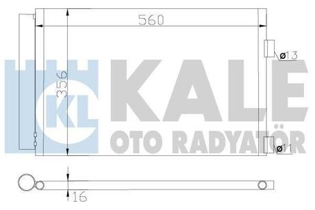 377900 KALE OTO RADYATOR Радиатор кондиционера Citroen Belingo, C4, C4 I, C4 Picasso I ()