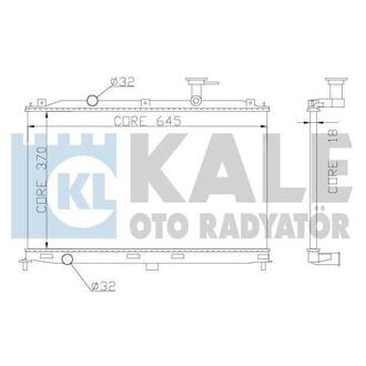 358000 KALE HYUNDAI Радиатор охлаждения Accent III 1.4/1.6 05-