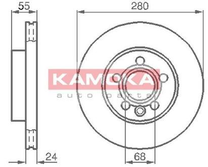 1032020 KAMOKA Тормозной диск