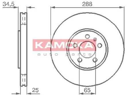 1032442 KAMOKA Гальмiвнi диски