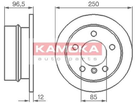 103454 KAMOKA Тормозной диск