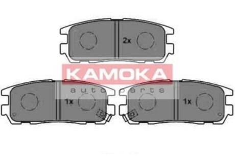 JQ1012034 KAMOKA Комплект тормозных колодок, дисковый тормоз