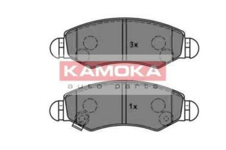 JQ1012846 KAMOKA Комплект тормозных колодок, дисковый тормоз