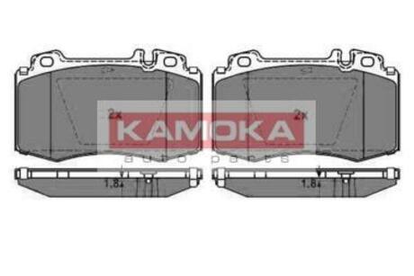 JQ1012852 KAMOKA Комплект тормозных колодок, дисковый тормоз