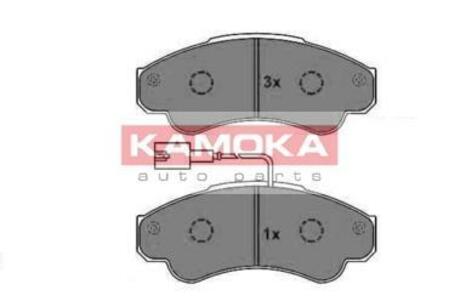 JQ1012958 KAMOKA Комплект тормозных колодок, дисковый тормоз