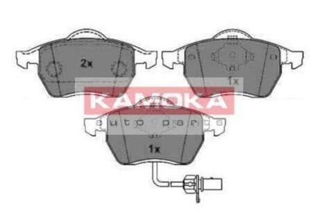 JQ1012992 KAMOKA Комплект тормозных колодок, дисковый тормоз